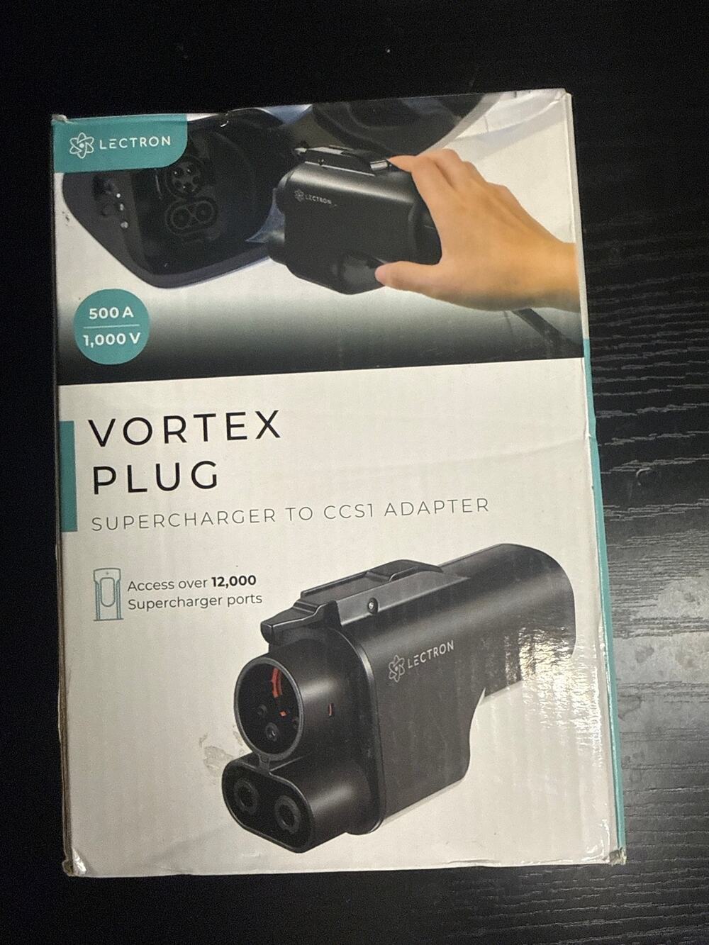 Lectron Vortex Plus NACS to CCS1 EV Fast Charging Adapter 500A 1000V